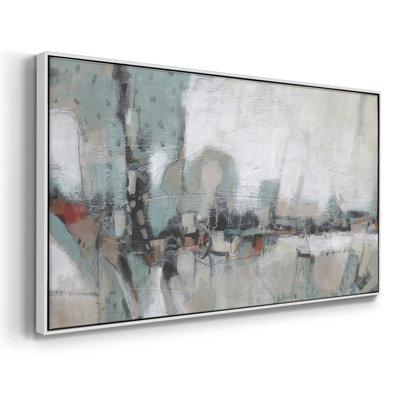 Embellished Patchwork II- Framed Gallery Wrapped Canvas -Ready to Hang