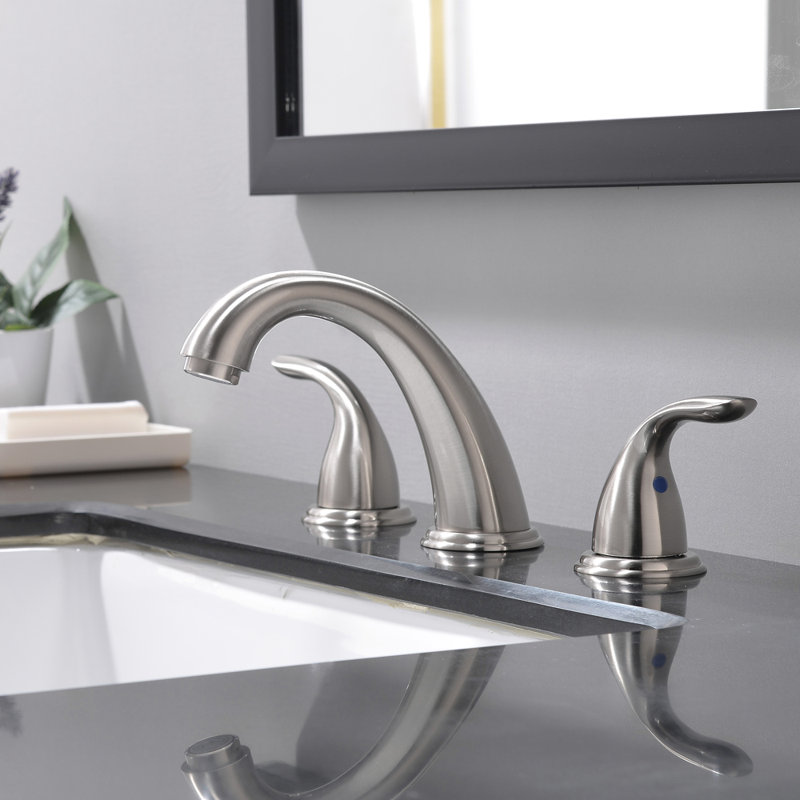 NO 2-handle Bathroom Faucet with Drain Assembly