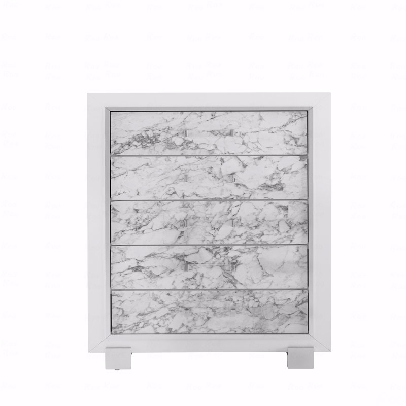 Commode blanche en marbre