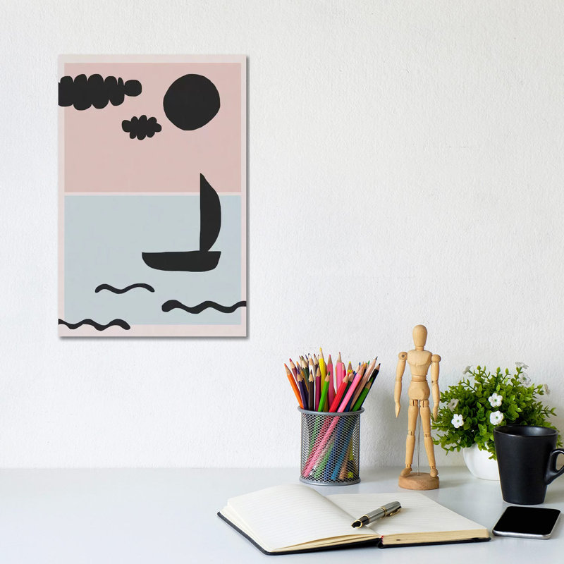 Sea Landscape by Alisa Galitsyna - Wrapped Canvas Gallery-Wrapped Canvas Giclée, 20.32 cm H x 30.48 cm W