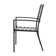 Outdoor Patio Dining Set, 4 Dining Chairs and 37 Inch Square Dining Table with 1.57'' Umbrella Hole, Powder-coated Finish and Iron Frame for Garden, Black with Gold Speckles
