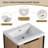 24'' Single Bathroom Vanity with Resin Top
