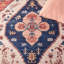 Tucson Heirloom Machine Washable Non-Slip Area Rug In Rust & Blue-1620728494