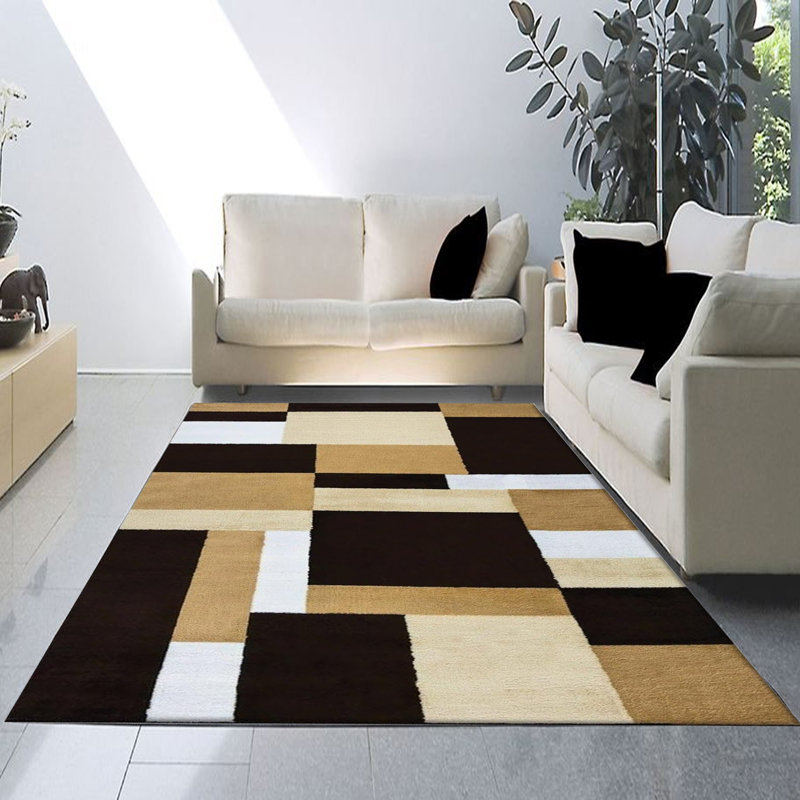 Amalin Geometric Area Rug, Rectangle 60 x 110cm