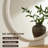 Round Rope Effect Frame Decorative Wood Mirror-1468234398