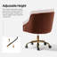 Chaise de travail en velours Doreen-1297583122