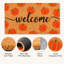 Paillasson de bienvenue en fibre de coco, motif citrouille d'automne, 76 x 43 cm