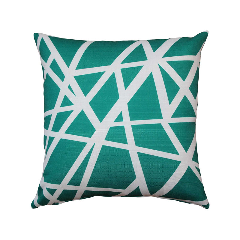Bird's Nest Indoor/Outdoor Throw Pillow, Teal
