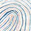 Empreinte digitale - Imprimé mat bleu encadré pour la décoration intérieure