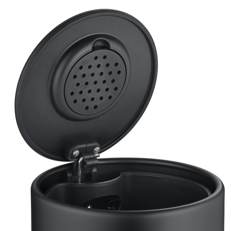 MODO Pedal Bin Wastepaper Basket - Black, Metallic Brass