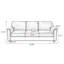 Causeuse-coussin standard en cuir véritable brun