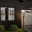 Ryle 16" One-Light Antique Bronze Post Mount Lantern with Clear Glass Panels-127449523