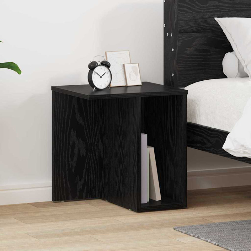 End Table, Black Oak