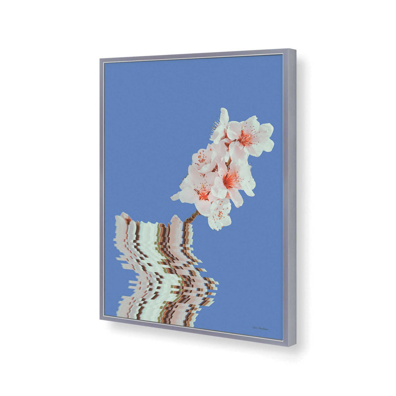 «Blossoms in Balance» par Seven Trees Design, reproduction d'art, 12 W x 16 H, Silver, Framed Print