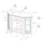 Orchard Park Unfinished TV Stand Fireplace for TVs up to 55" with Fireplace Included-51980612