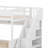 Full XL Over Queen Bunk Bed With Storage Shelves And Staircase,Trundle And LED Light-484161687