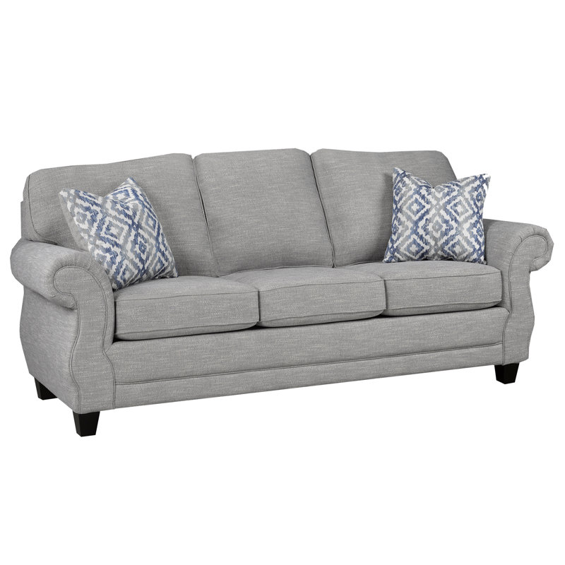 Canapé en tissu Barry, gris, H 39 po x l 88 po x P 37 po, 3