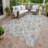 Machine Washable Indoor/Outdoor Chantille ACN2544 Damask Rug-373422670-373422669