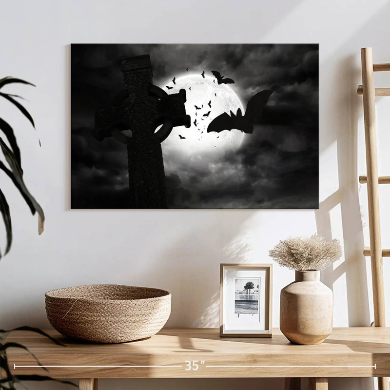 Hitzel Graveyard Bats, 24" H x 36" W