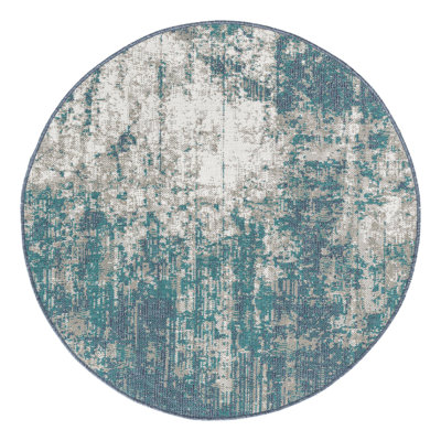 Tapis intérieur / extérieur bleu Keimara