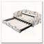 Lit de jour simple rembourré avec couchette escamotable et ports de chargement USB-763685467