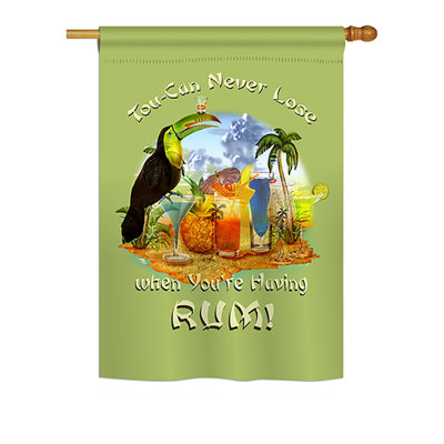 Double Sided 40 in. H x 28 in. W Polyester Animal House Flag
