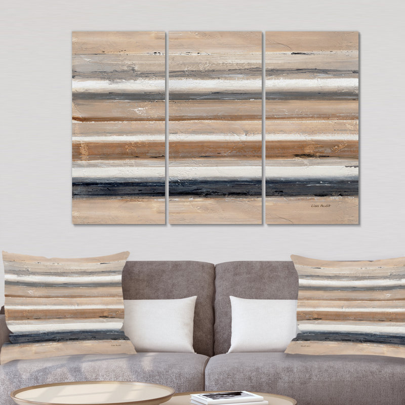 « geometric circle natural balance iii », peinture sur toile, reproduction d’image multi-pièces, H 28 po x l 36 po x P 1 po