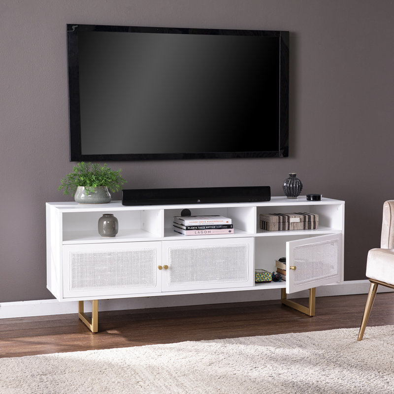 Adalene TV Stand for TVs up to 65", White