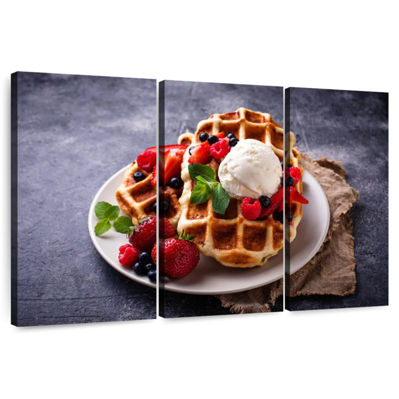 Yarlin Berry Belgian Waffles, 48" H x 74" W