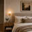 Brass Wall Light with Ribbed Glass Shade