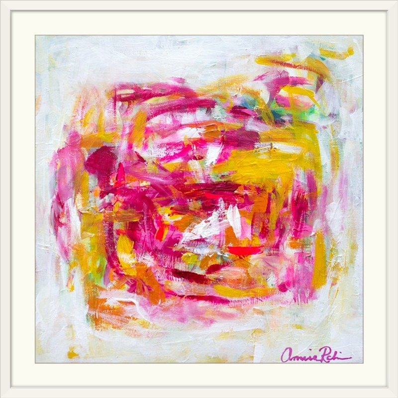 «Kissed» par Fultonham, reproduction d'art, H 35 po x l 35 po x P 1,5 po, Toile