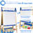 Joyooss Double-Sided Adjustable Art Easel for Kids, Wooden Frame Floor Easel with Paper Roll Holder, Chalkboard & Whiteboard, Storage Tray, JOY129 DARK BLUE