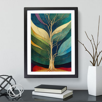 Colourful Tree Leaves No.3 Abstract - Single Picture Frame Print
