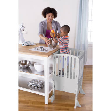 Zoomie Kids Kordt White/Gray 2 - Step Stool