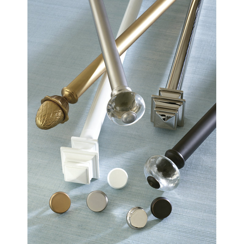 Square Finials, Polished Nickel
