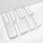 iDesign 8-Piece Recycled Plastic Small Stackable Kitchen Organizer Bin Set, Clear