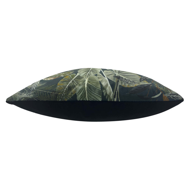 Kiable Floral Green Square Cushion Cover