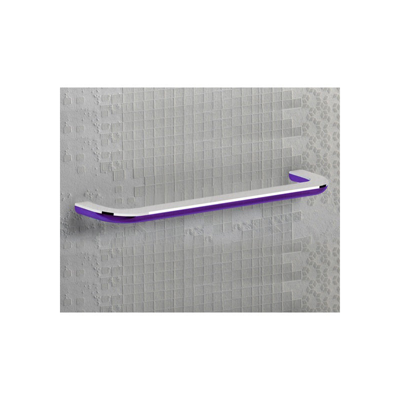 Barre à serviettes murale 21,46" Bijou, Lilas transparent