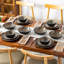 16 Piece Stoneware Dinnerware Set - Service for 4-2003390714