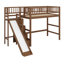 Lit mezzanine avec escalier de rangement, glissade et éclairage DEL-1629125194