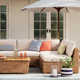Windsor 5 Piece Aluminum All-Weather Wicker Modular Sofa Set With Olefin Cushion