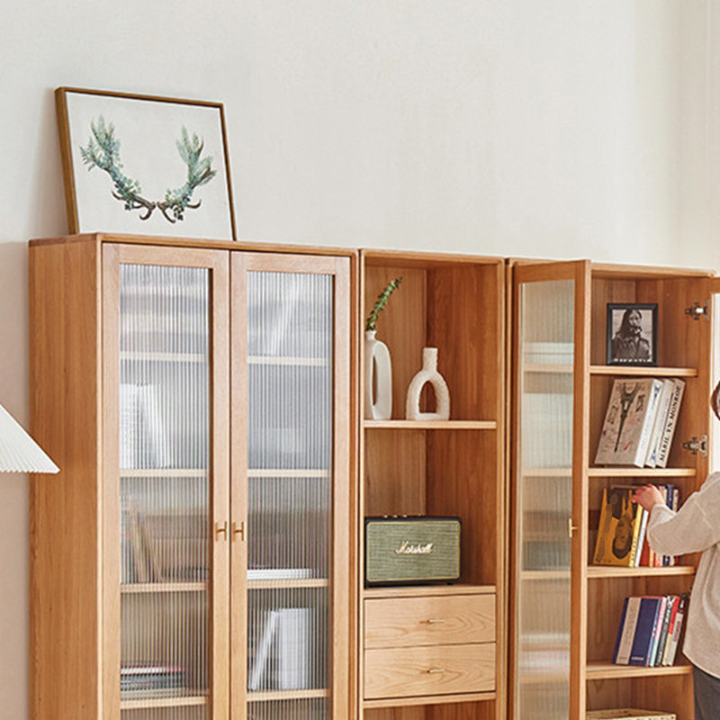 Modern simple log bookcase