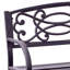 Banc de jardin en acier Boyd