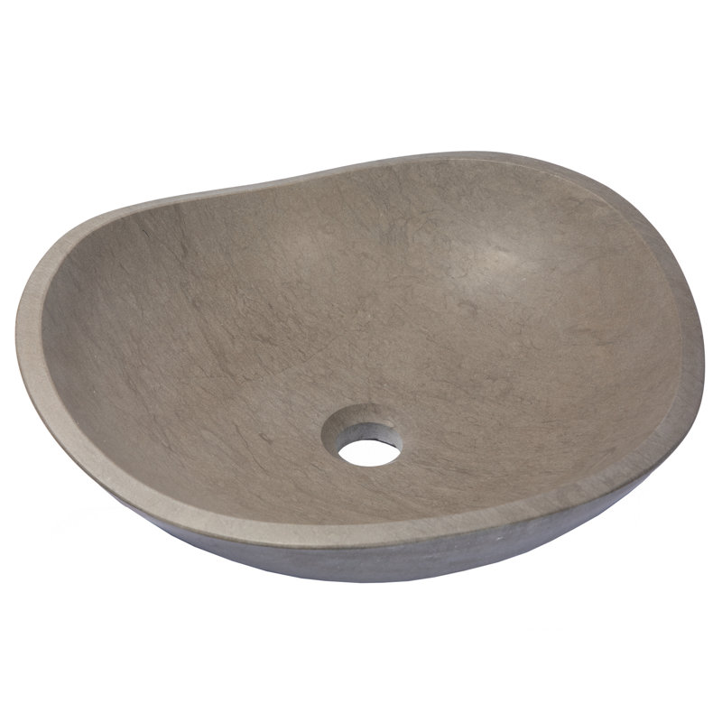 Lavabo de salle de bain vasque circulaire gris