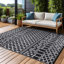 Tapis d'extérieur marocain noir / blanc Aldo-1409663822