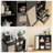 Rattan Buffet Cabinet with Adjustable Shelf & Drawers - 27.5" Sideboard for Living Room, Kitchen, Entryway Storage in Black-817986048