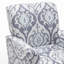 Fauteuil en mélange de polyester à motifs