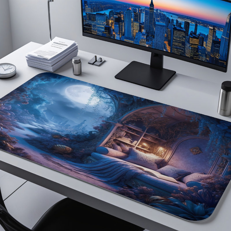 Polyester Desk Pad, 31.5x15.5