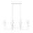 Aslin Textured White 6 Light Linear Chandelier-123223221