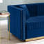 Canapé rembourré en velours avec 2 coussins Modern